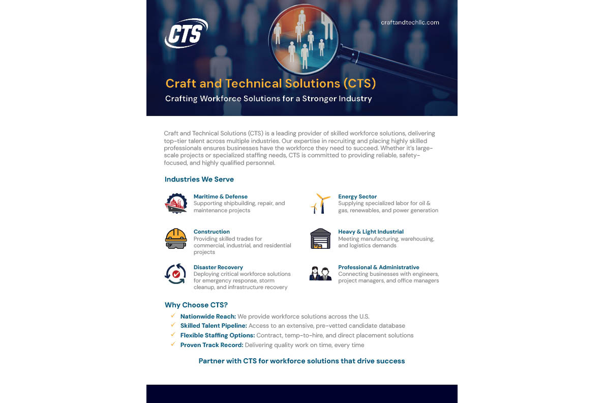 CTS – Crafting Workforce Solutions for a Stronger Industry
