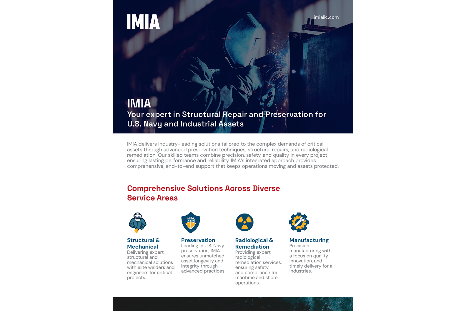 IMIA – Your expert in Structural Repair and Preservation for U.S. Navy and Industrial Assets